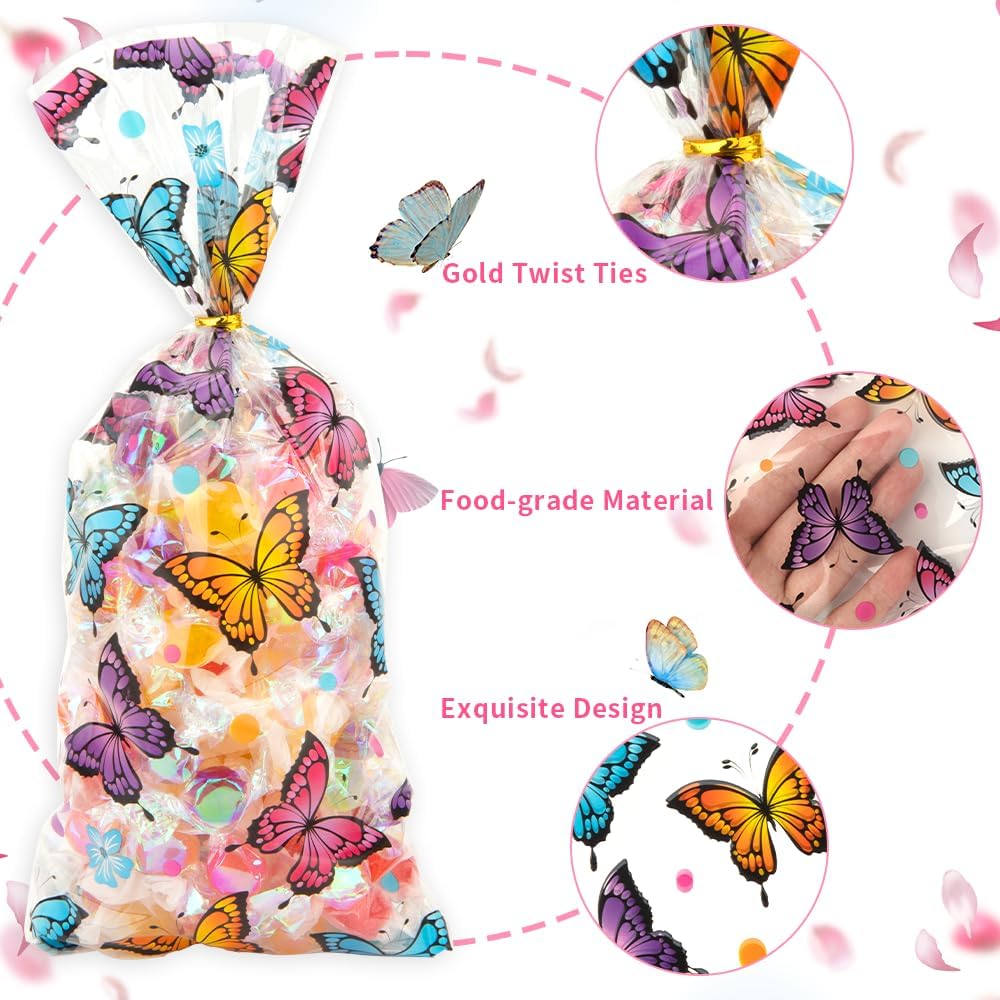 Sachet Plastique Transparent Noel 120 Pieces Sachet Bonbon Noel Sachets De Noël En Cellophane