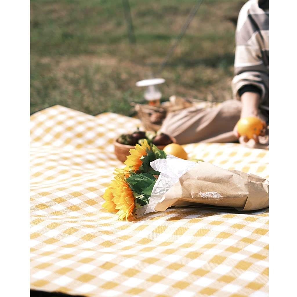 Tappetino da picnic campeggio parco coperta tappetino a esterno pieghevole tappetino da picnic portatile tappetino da spiaggia (Color : Yellow, Size : 200 * 200cm)