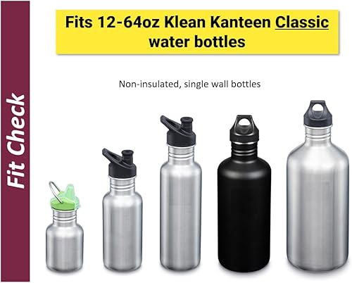 Miniatura 4 de Tapa abatible de repuesto de boca estándar para Hydro Flask, Simple Modern Ascent, Classic Klean Kanteen (magenta oscuro)