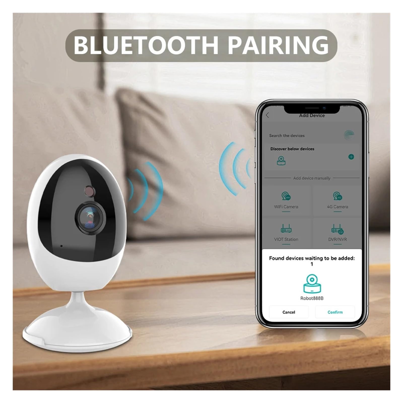 Mini caméra de surveillance intérieure de moniteur de sécurité WiFi for