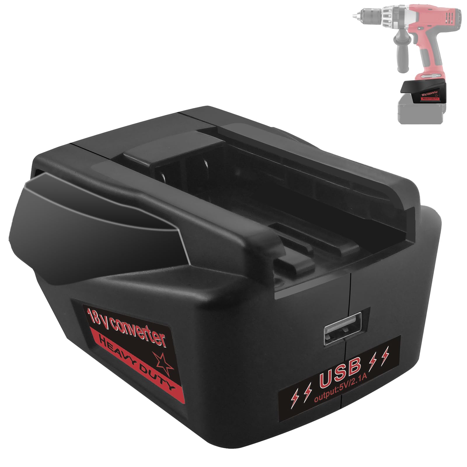 DEWDYS for M18 to V18 Battery Adapter for Milwaukee & for Dewalt