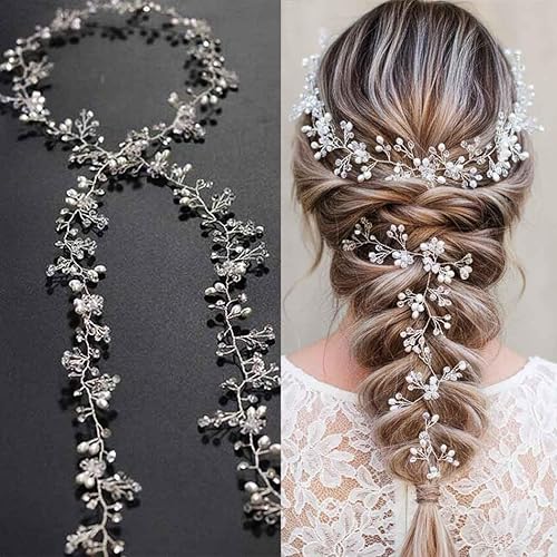 Yean Wedding Hair Vine Long Bridal Headband Hair Accessories for