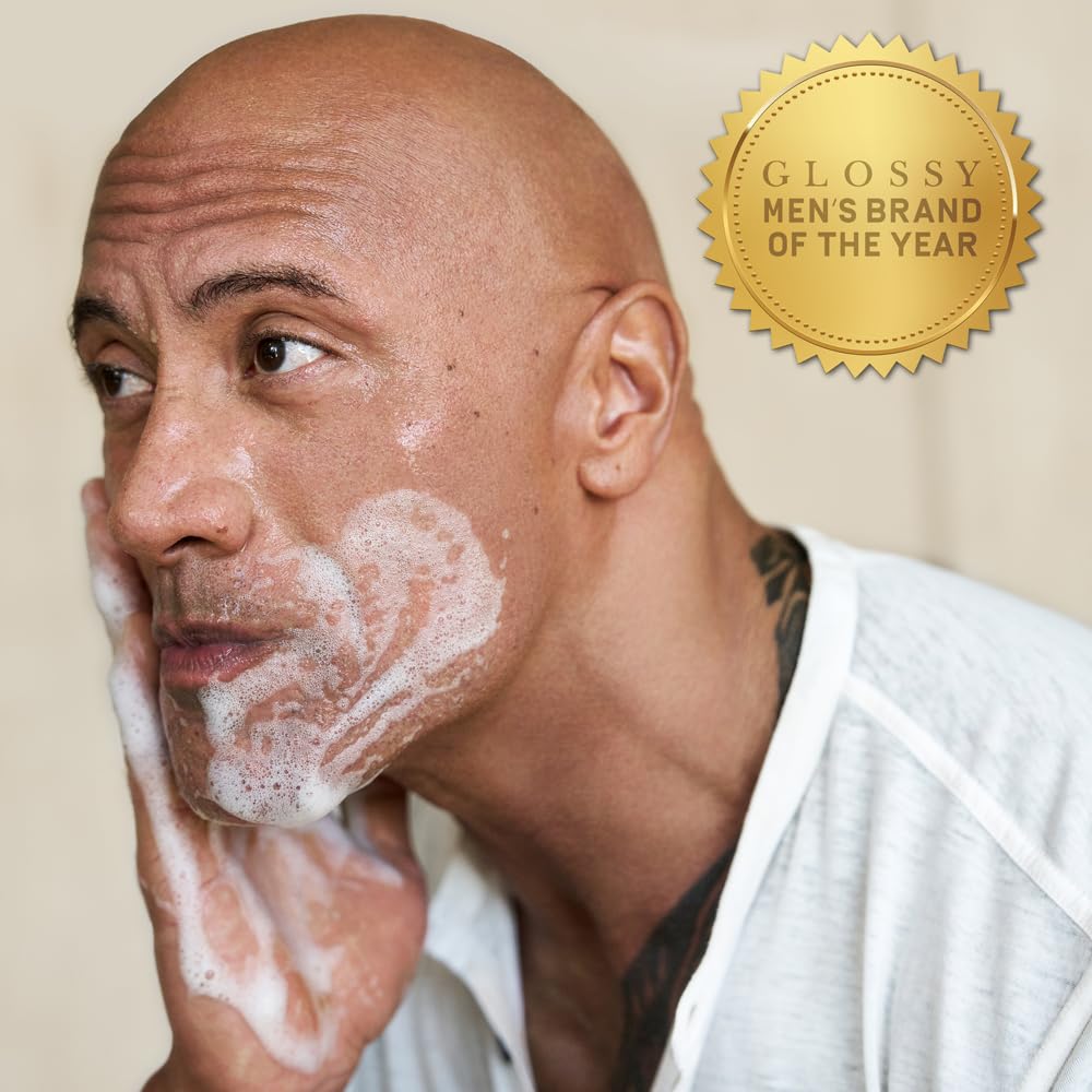 PAPATUI by Dwayne Johnson Hydrating Men's Face Cleanser | Made with Niacinamide, Hyaluronic Acid | Unscented | 8 oz