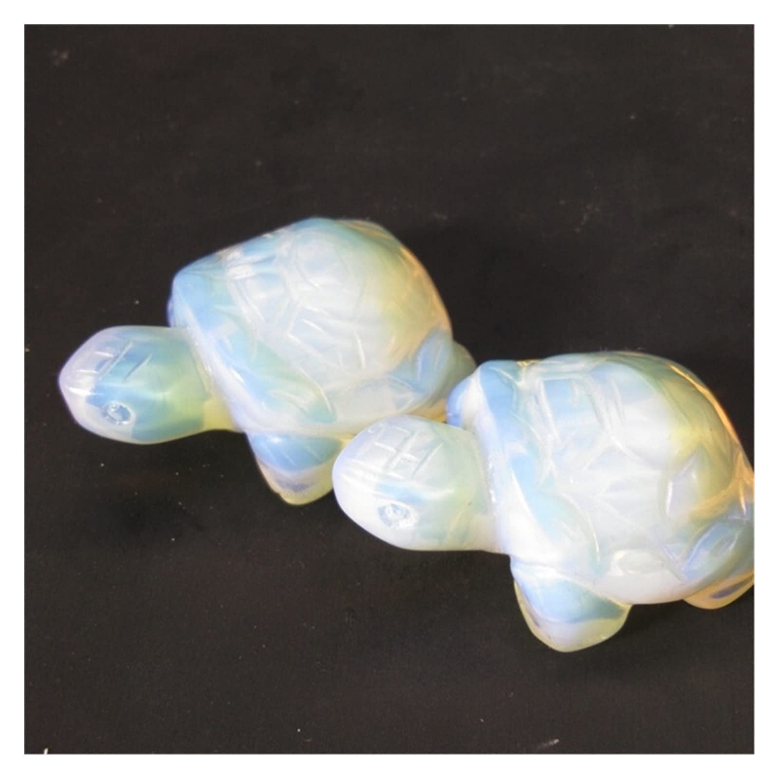 SnamicE 1PC Natural Crystal Carving Animal Opal Tortoise for Gifts,