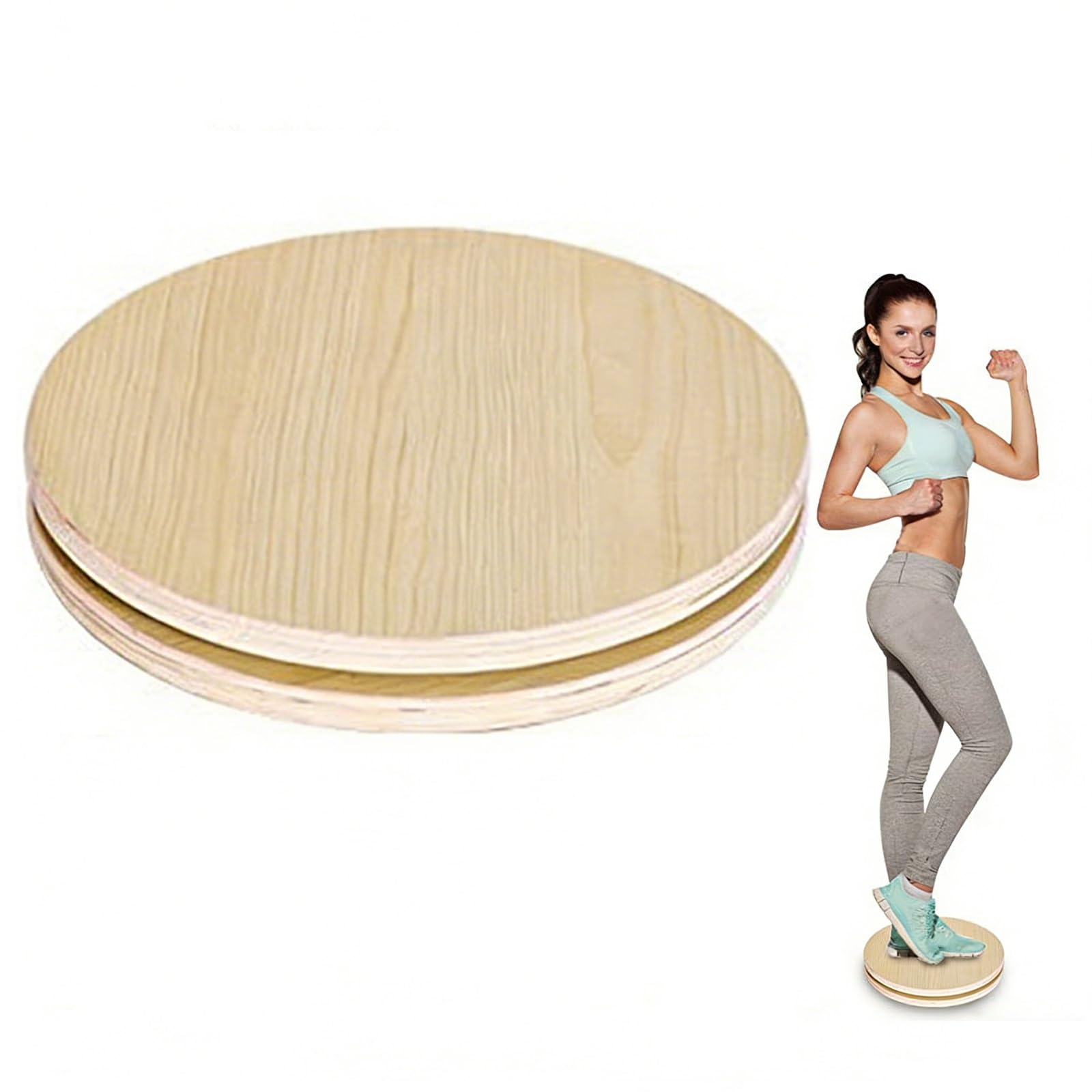 Planche de Torsion, Disque de Torsion Fitness, Tapis Antidérapant sous la Planche pour une Stabilité Optimale, Fonctionnement Silencieux, Idéale pour la Remise en Forme à Domicile