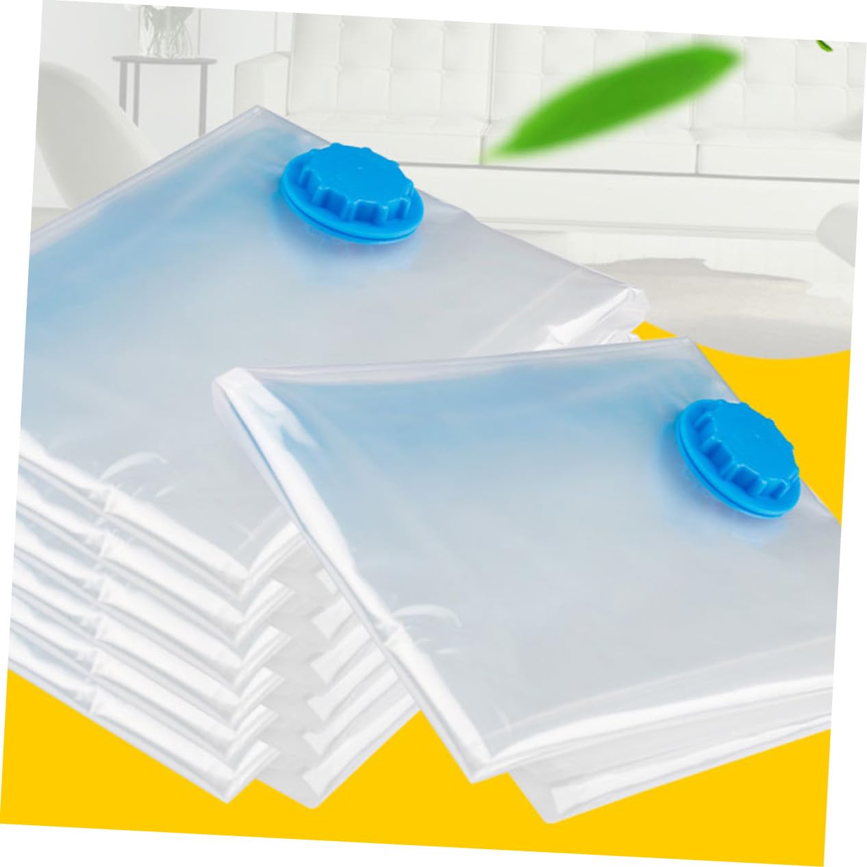 10piezas Bolsa de Compresión para Ropa Edredones Bolsas de Almacenamiento al Vacío Organizadores Plegables para Ahorrar Espacio