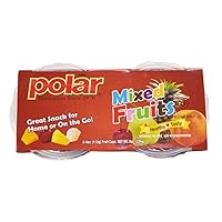 Vista 6 de MW Polar Taza de aperitivos, piñas en almíbar ligero, 7 onzas (paquete de 12)