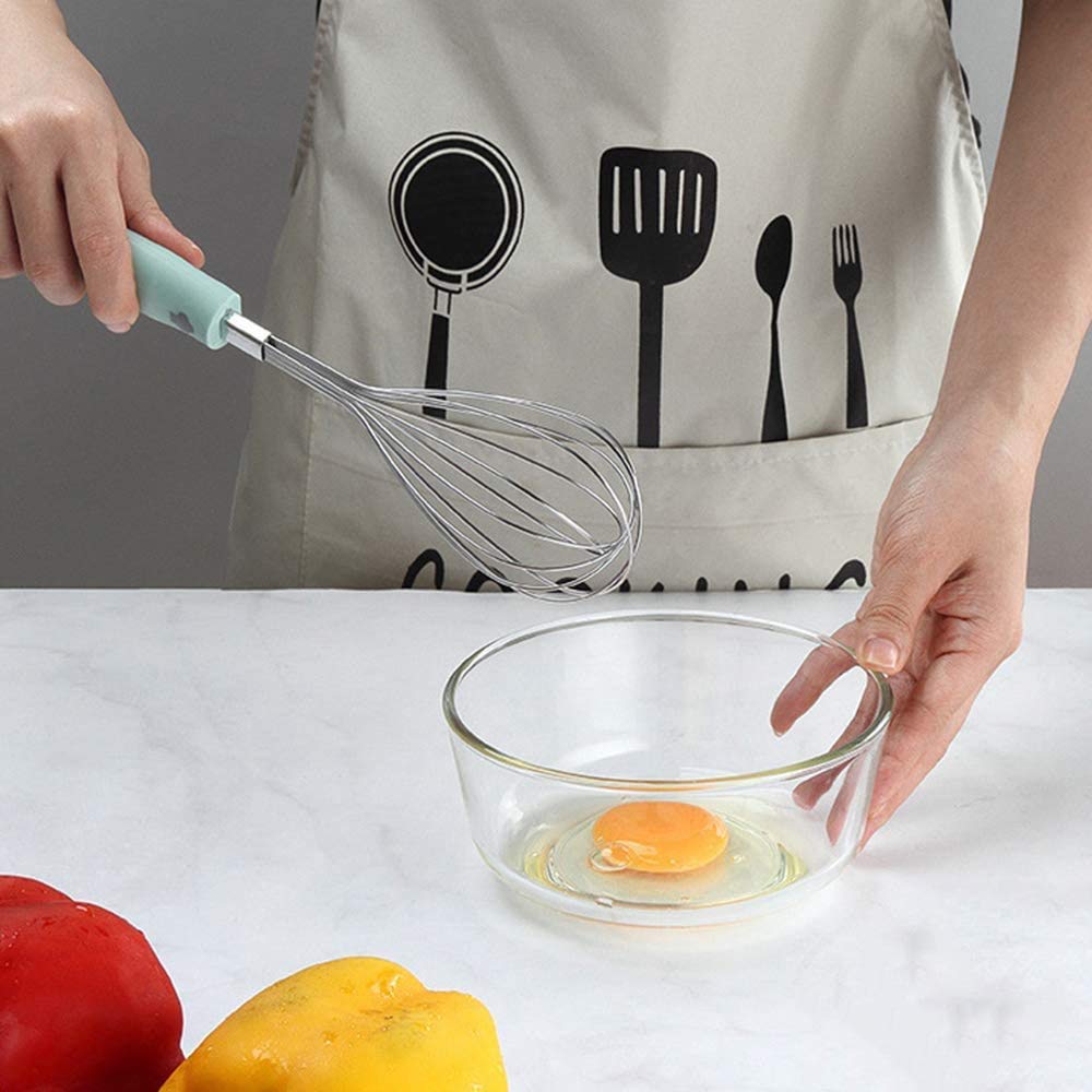 Frullino for le uova Frullatore for sbattere, Utensile da cucina Frullino for le uova Frusta in acciaio inossidabile Frusta for uova Frusta a filo Frusta for uova Impugnatura morbida