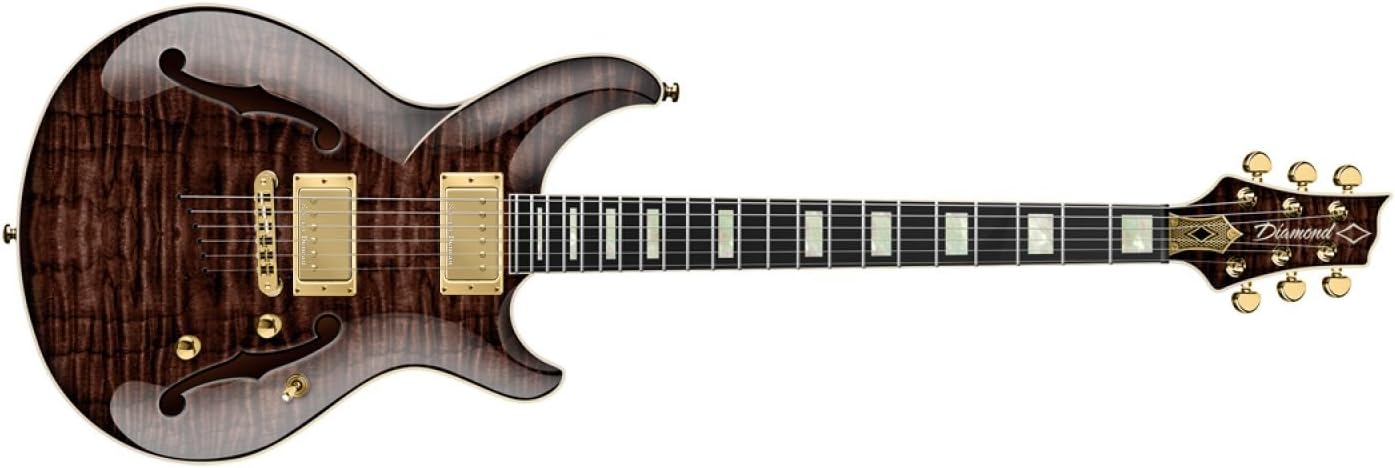 DBZ MONSH15-KB Monarch SH Semi Hollow Electric Guitar Kona Brown