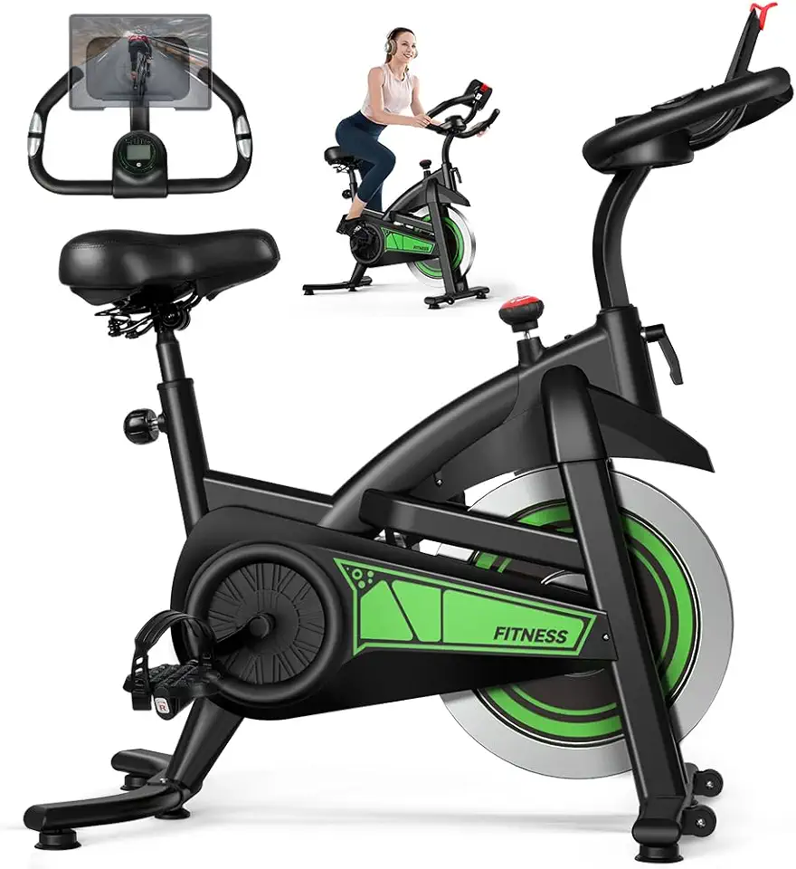Preto esverdeado, Volante de 8 Kg, Suporta 150kg, Bicicleta Ergometrica, Bicicletas Ergométricas, Bike Ergometrica, Bicicleta Ergométrica, Bicicleta Academia, Bicicleta Ergometrica Profissional