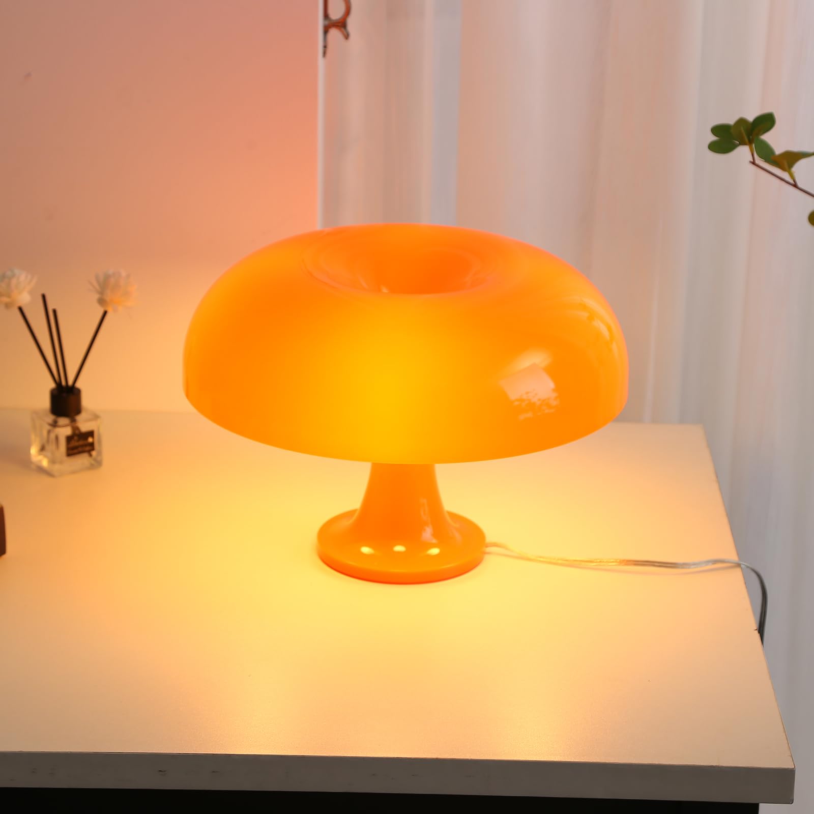 Dimmable Mushroom Lamp With USB Charging - Touch Control Bedside Desk Light Eye Protection