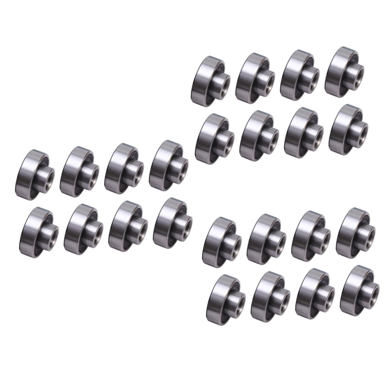 ibasenice 3 Series Rodamientos De Placas Largas Cojinete Alto Rodamientos De Patines Patineta Rodamiento De Monopatín Tablero Para Scooters Rodamiento De Rueda Negro 8 Piezas X 3