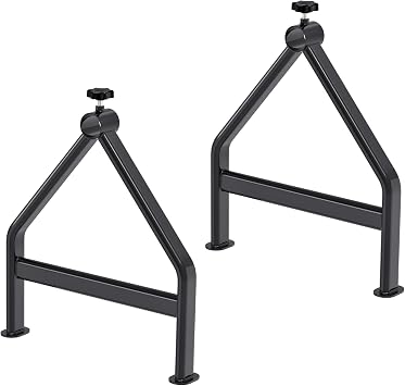 Wire Spool Rack for up to 28" Spools, Black | Fully Welded, Portable Cable Caddy for Smooth Cable Dispensing on Job Sites, 220 lbs Capacity