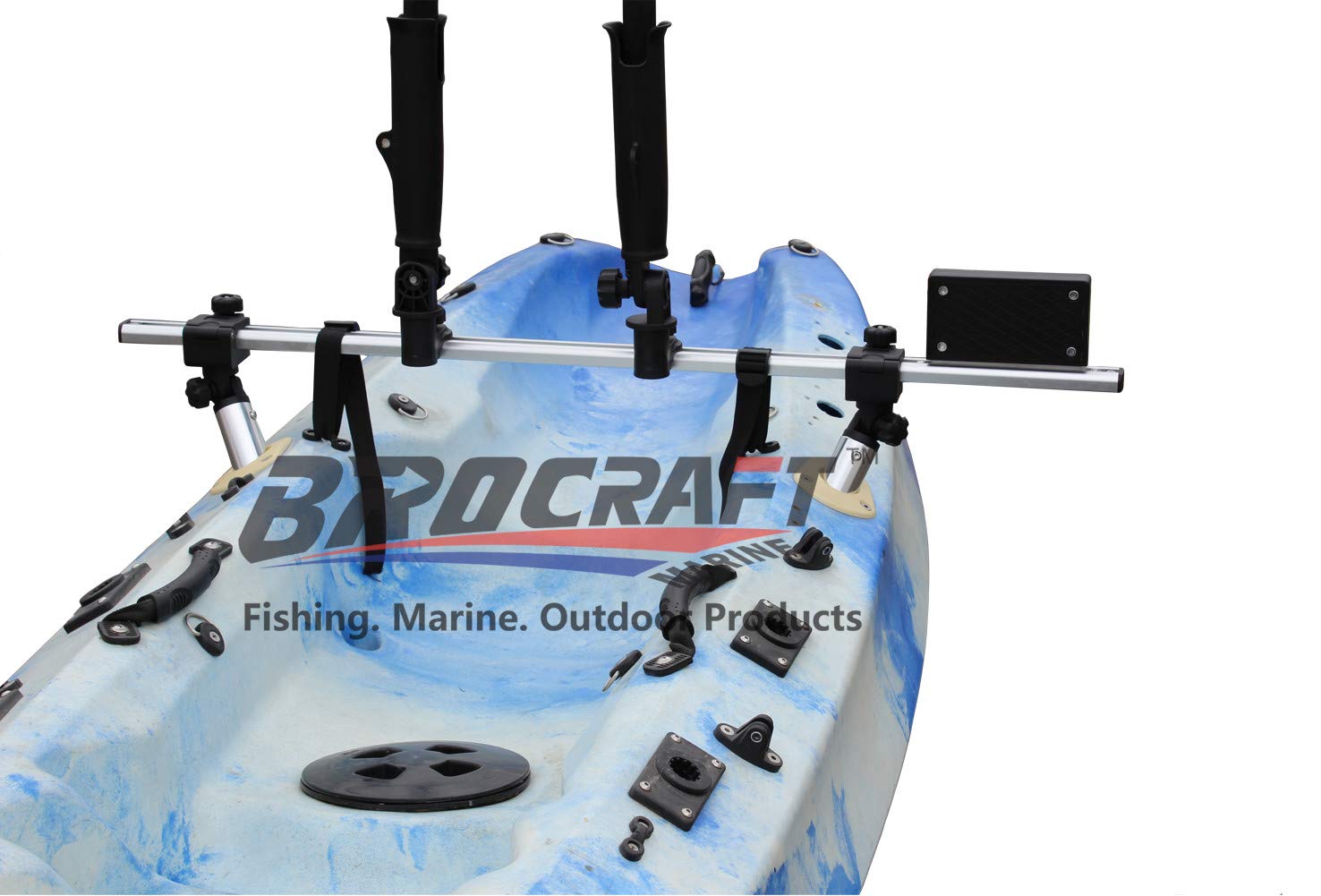 Buy Brocraft Fishing Kayak Trolling Motor Mount Universal + Two Rocket