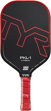 TYR PKL-1 USA Pickleball Approved Carbon 14mm Paddle with Octagonal Handle for Enhanced Grip