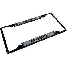 Eurosport Daytona - Compatible with Ford - Built Ford Tough F-150 - Daytona Lite Black License Plate Frame