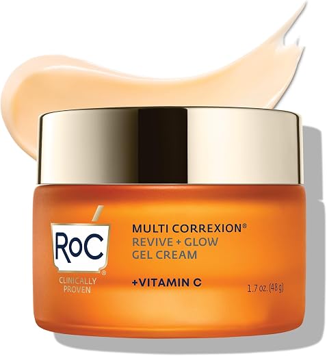 RoC Multi Correxion Revive + Glow Vitamin C Face Moisturizer, Anti-Aging Gel Cream, Hypo-Allegenic & Oil-Free Skin Care, ...