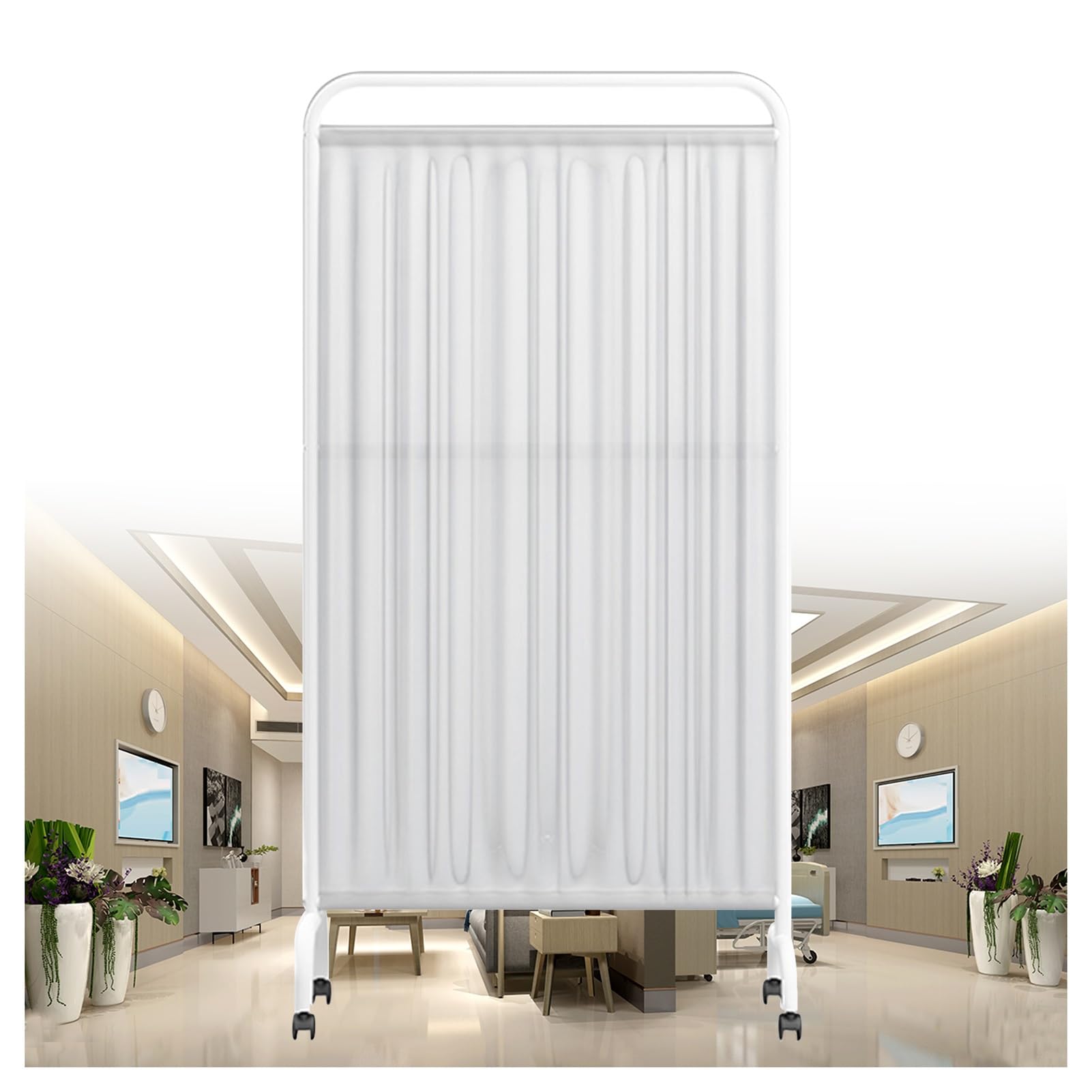 Cloison de séparation murale temporaire 1,8m pliable à 4 panneaux couleur 4
