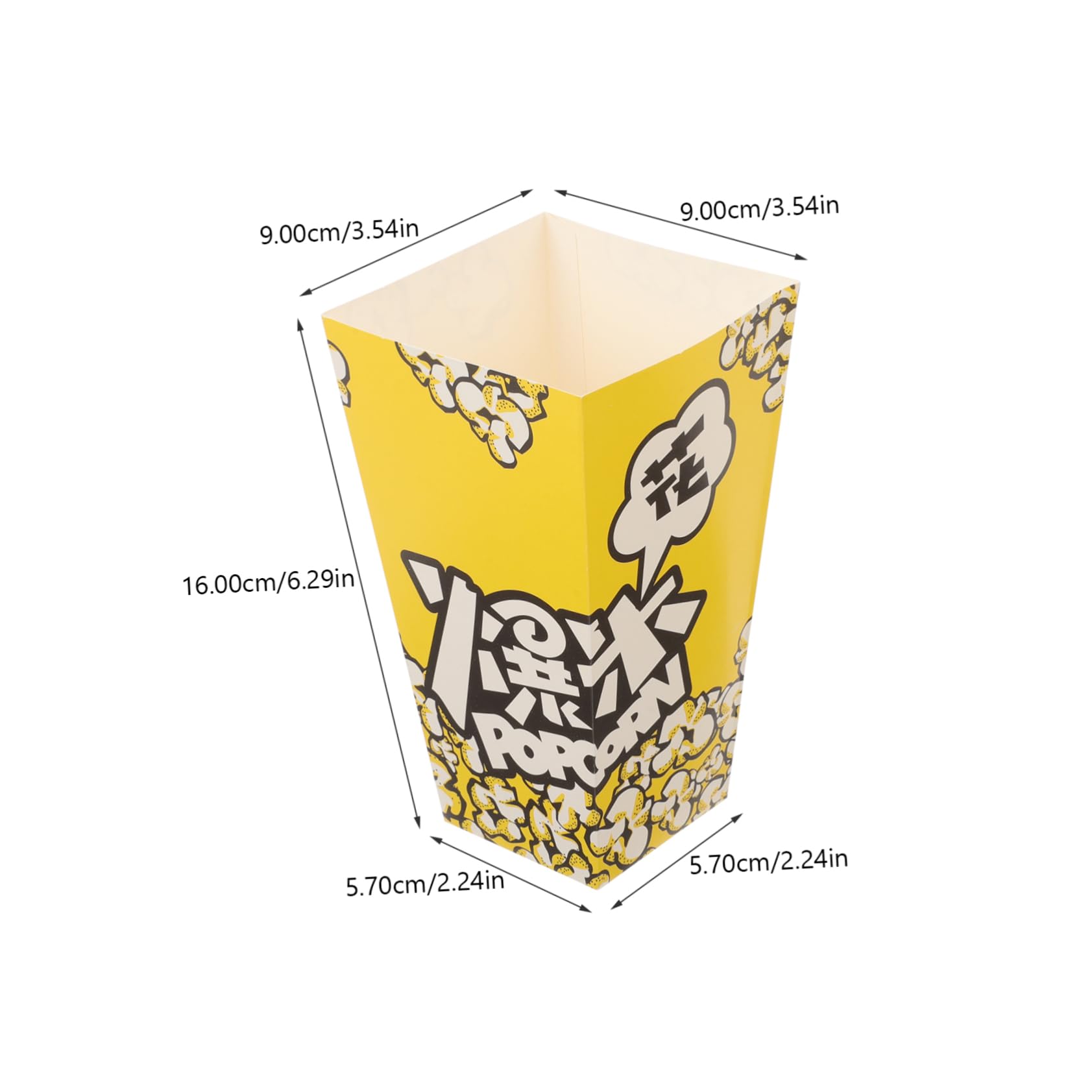 STOBAZA Popcorn Boxes Reusable Paper Made Snack Containers for Party 100pcs Movie Theater Popcorn Box