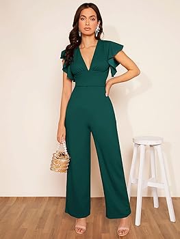 Amazon.com: XFYDGTTX Long Jumpsuits for Women Summer Neck