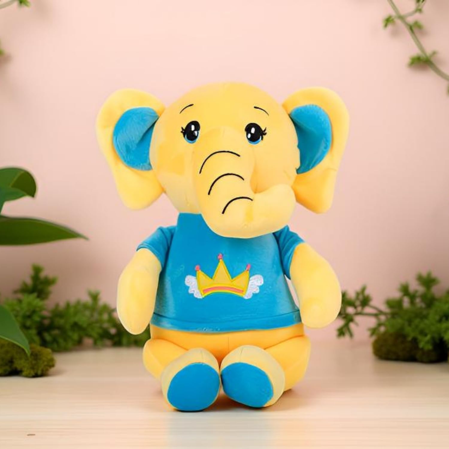Dukiekooky Cute Elephant Plush Toy|Soft Stuffed Animal|for Boys & Girls | Ideal for Gifting & Special Occasions | Hight- 25 CM 2