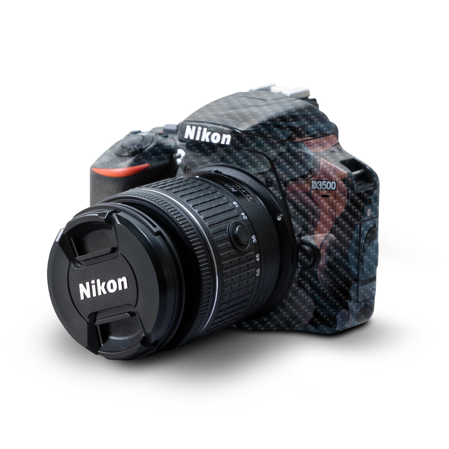 Carbon Fiber Skin Compatible with Nikon D3500 Camera - Storm Cloud - Premium 3M Vinyl Protective Wrap Decal Cover - Easy to Apply | Crafted in The USA by MightySkins