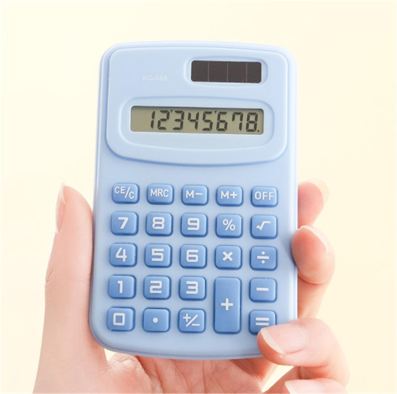 Calcolatrice per Ufficio Calcolatrice Portatile Multifunzionale A 8 Cifre Adatta for L'Ufficio, La Casa E La Scuola Scuola(Beige)