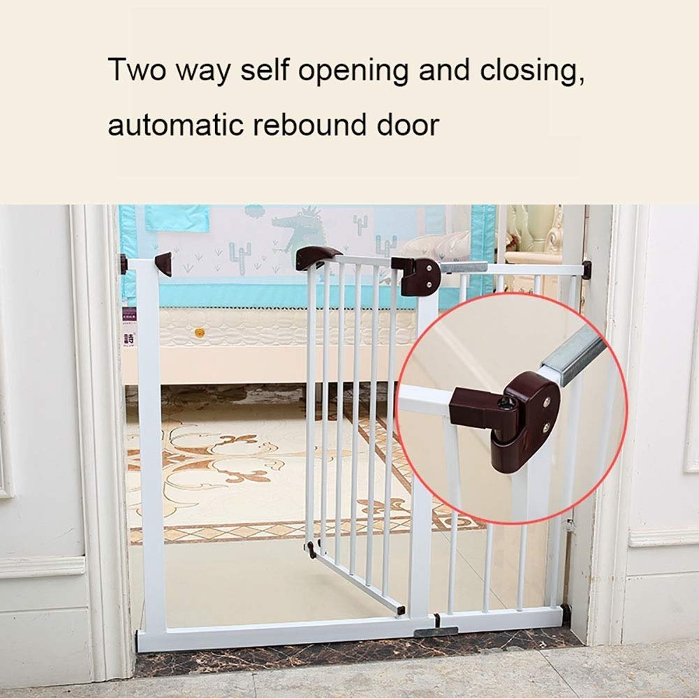 Pet per Imparare Cancelletto Di Sicurezza Punch Libero Stair Gates, Recinzione Di Sicurezza Pet Estensione Di Sicurezza Porta Staircase-Balaustro/153-156Cm