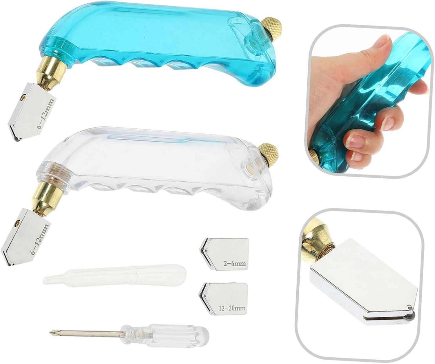 jojofuny 1set Oil Glass Cutter Tool Kit for Wine Bottle Cutting Easy Use Glass Cutter Lubrication for Crafting Candle Holders