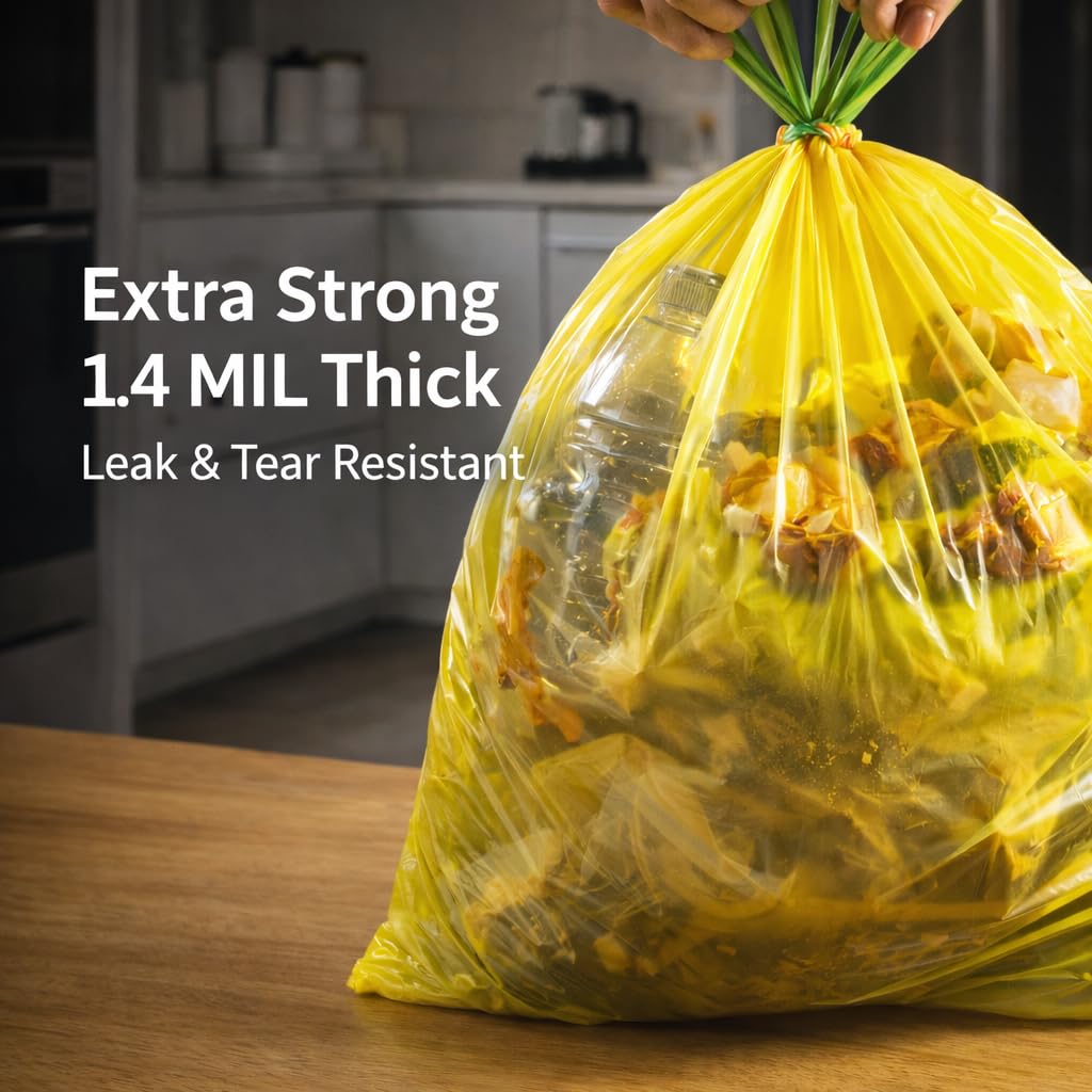ETSUS 75 bolsas de basura grandes biodegradables para cocina, baño, coche, oficina