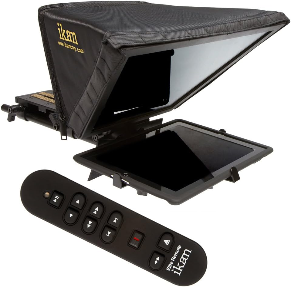 Ikan PT-ELITE-U-RC Elite Universal Tablet Teleprompter Kit with Elite Remote (Black)