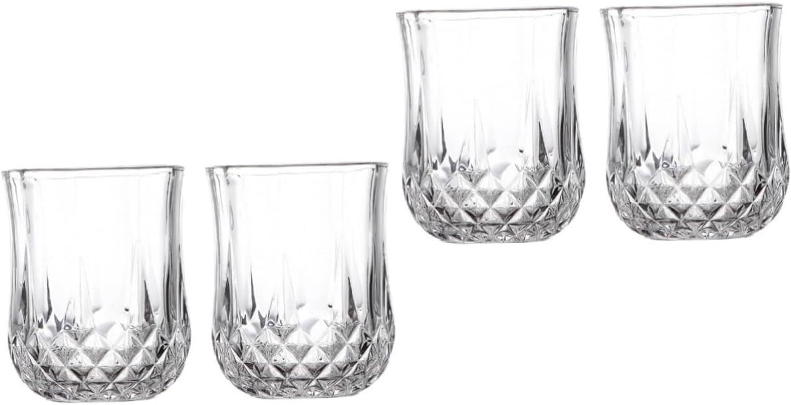 Jarras de cerveza personalizadas, jarras de cerveza, jarras de cerveza, 4 piezas de vasos de roca de cristal, vasos de cóctel antiguos de cristal vintage, vasos de agua, vasos de cerveza de diamante,
