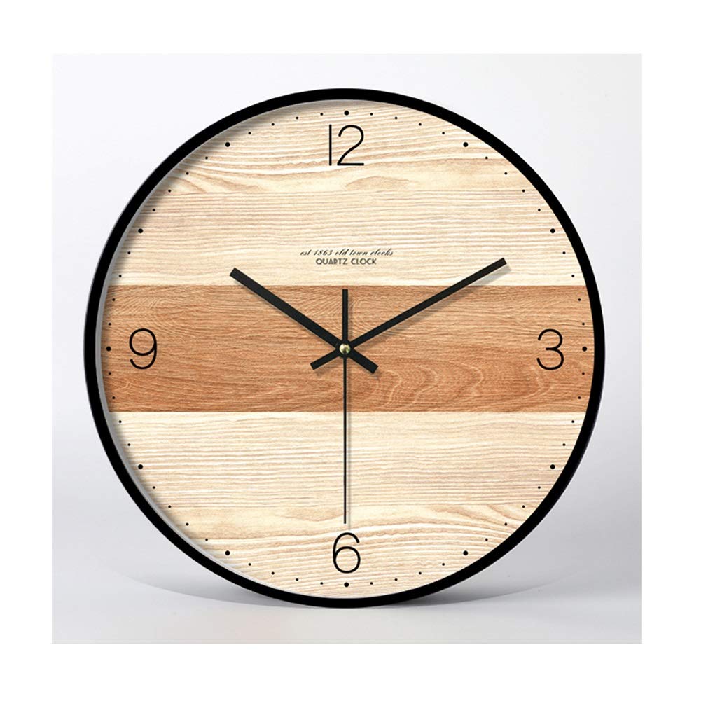 Yxx max -Wall Clock Clock Wall Clock Battery Operated Non-Ticking Quartz Personalized Fashion Modern Contemporary Style Living Room Bedroom 14 Inch Household Clocks
