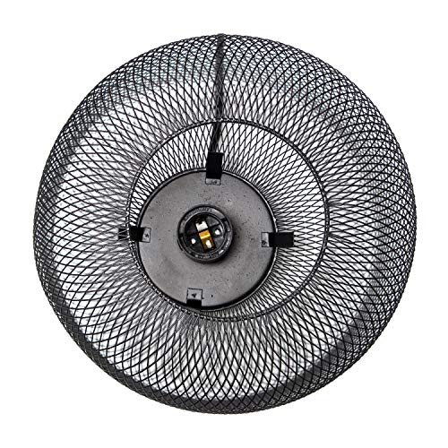 Simple Designs LT1072-BLK Metal Mesh Industrial Table Lamp thumb #9