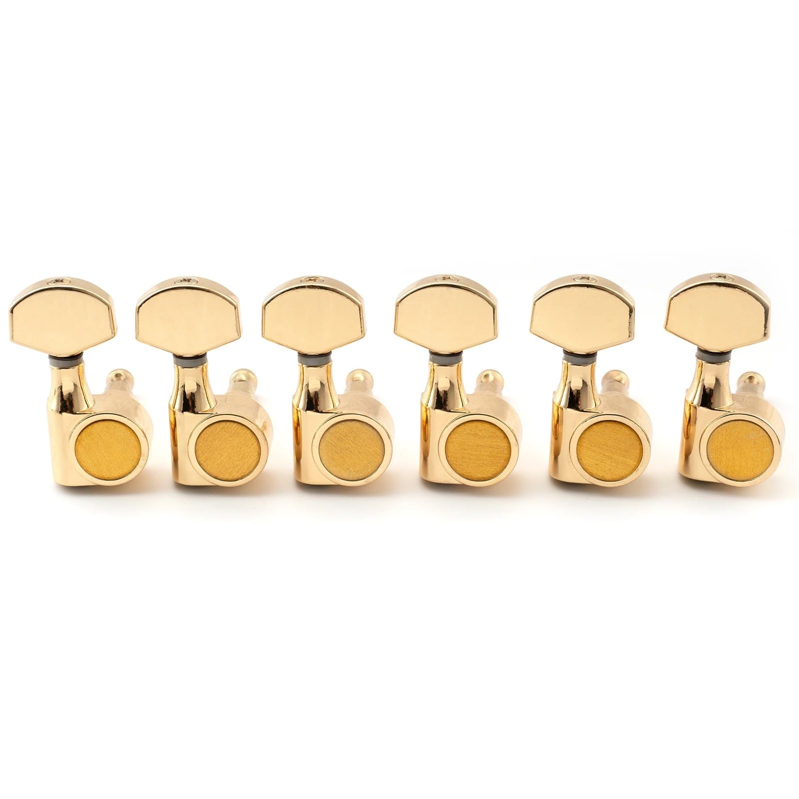 Afinador de Guitarra Clavijas de afinación 1 pin, 6 en línea, relación 15:1, totalmente selladas, for guitarra eléctrica SQ ST Tele | Gold