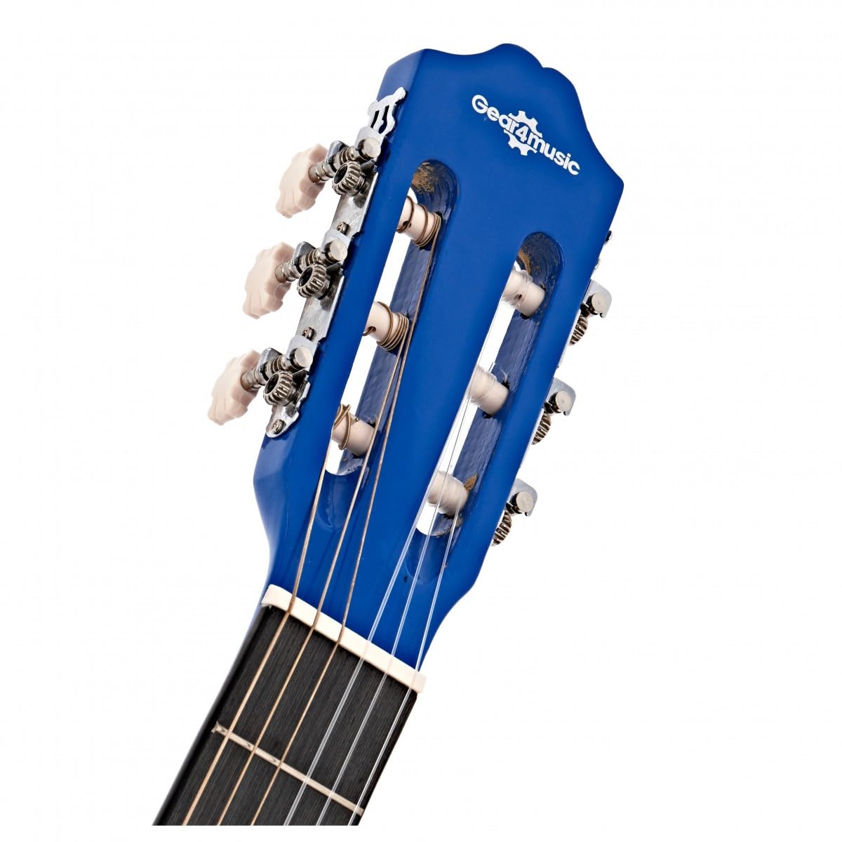 Pacchetto chitarra classica, Dark Blue, Gear4music | Include Custodia, Accordatore e Corde Aggiuntive, Corpo in Laminato Durevole, Tono Ricco e Incoraggiante