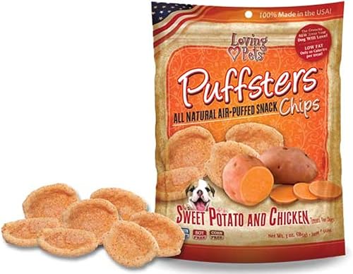 Miniatura 1 de Loving Pets Puffsters Potato Chicken Treats for Dogs (4 oz), (5120)
