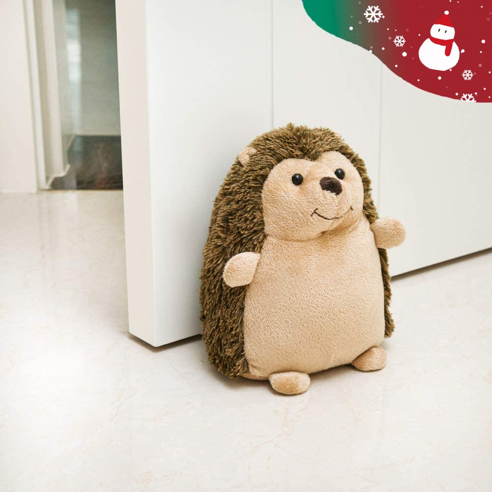Marwood Cute Door Stopper Decorative for Home and Office Door Stops, Hedgehog Weighted Interior Fabric Design Stuffed Animal Door Stopper