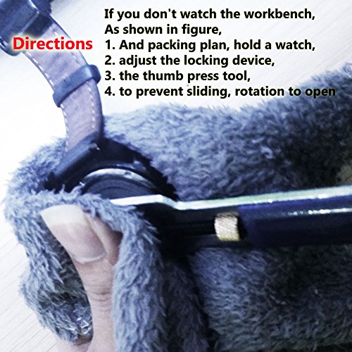 carrycarrie Watch case After Tools, Hardened Double-Sided Teeth, Adjustable Plate Hand and Adjustable Workbench, Suitable for Small and Medium-Sized Watches, Simple Operation Without Instructions