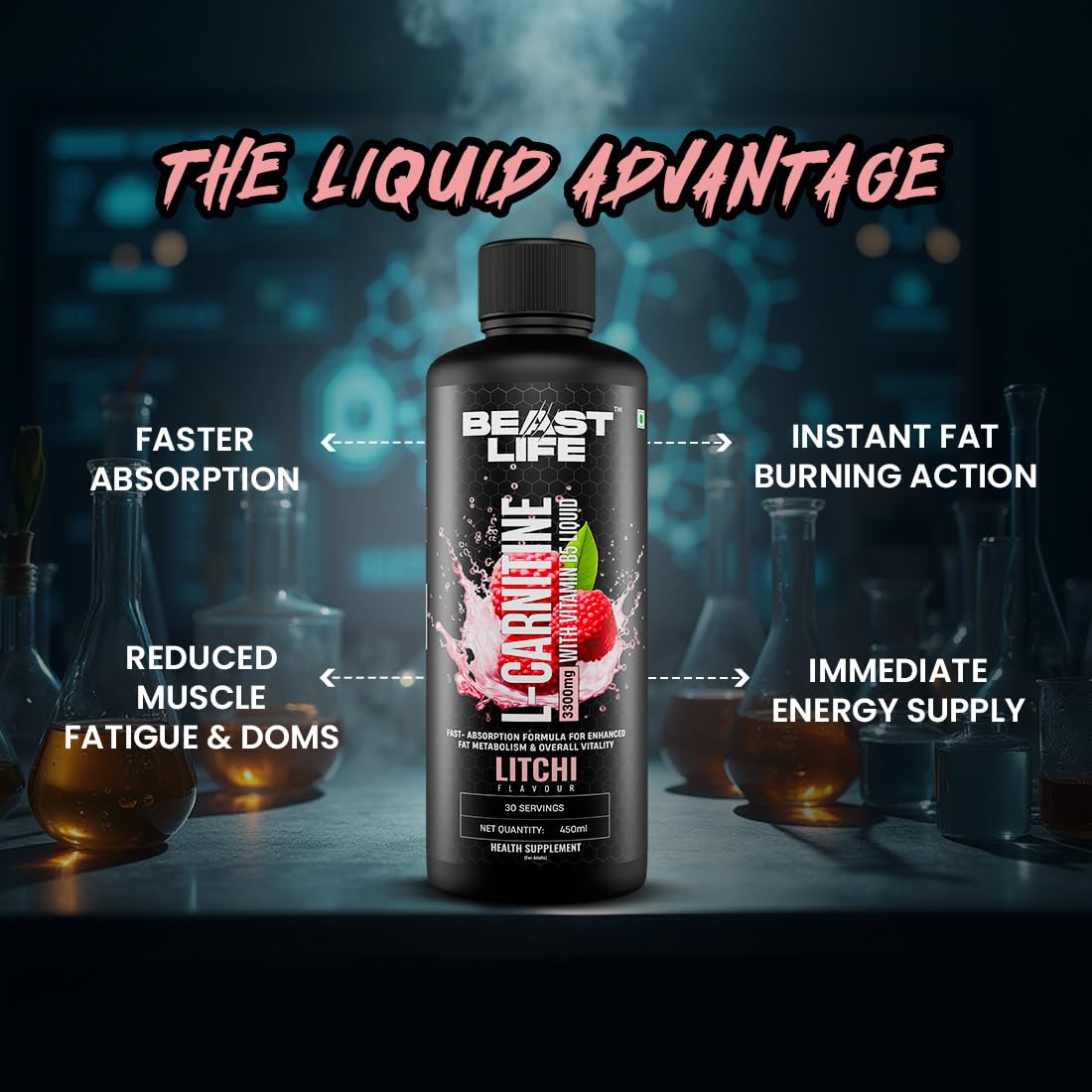 Buy Now Beastlife L-Carnitine Liquid | 3300Mg (Litchi Flavour, 450 M... 3 Buy Now Beastlife L-Carnitine Liquid | 3300Mg (Litchi Flavour, 450 M...