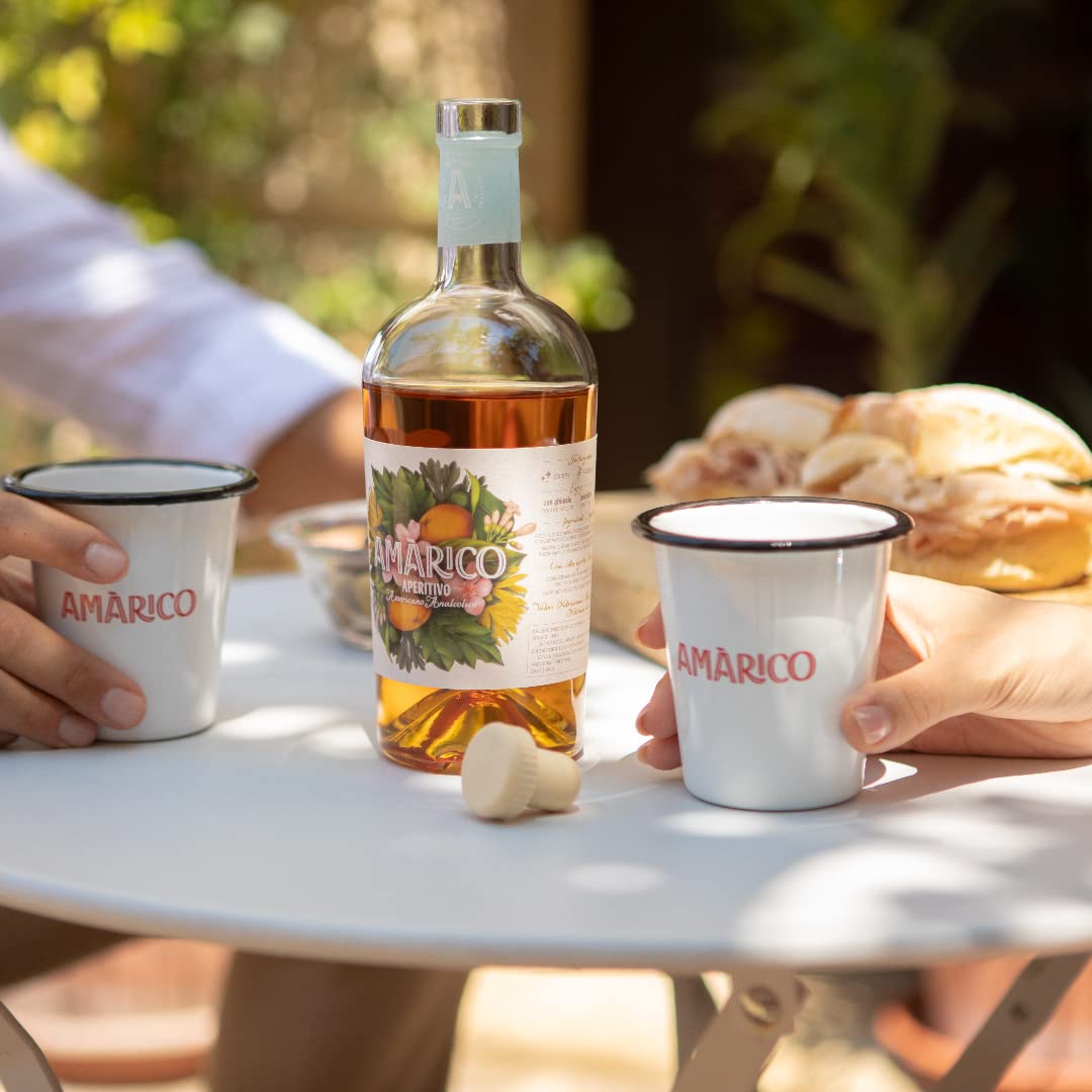 Amàrico Originale - Aperitivo italiano sin alcohol - Aromático y fresco con notas cítricas de naranja y limón - Amantes del Spritz - 50cl