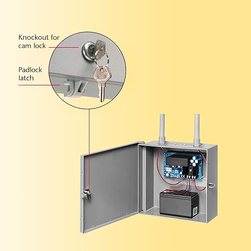 Miniatura 10 de Arlington Caja de cierre, no metálico, para equipos electrónicos, paquete de 1., 4, EB1212BPBL-1
