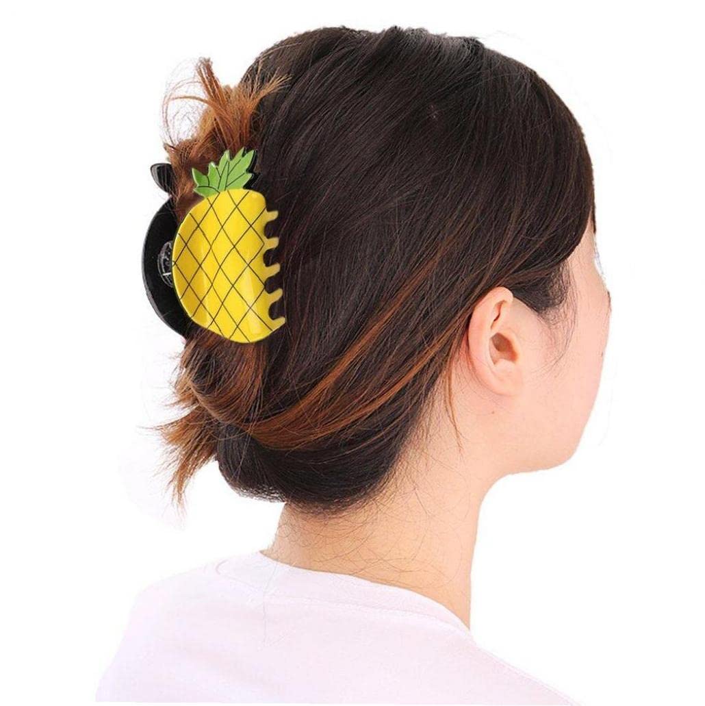 Amazon.co.jp: パイナップル ヘアクリップ レディース 髪留め 髪飾り 