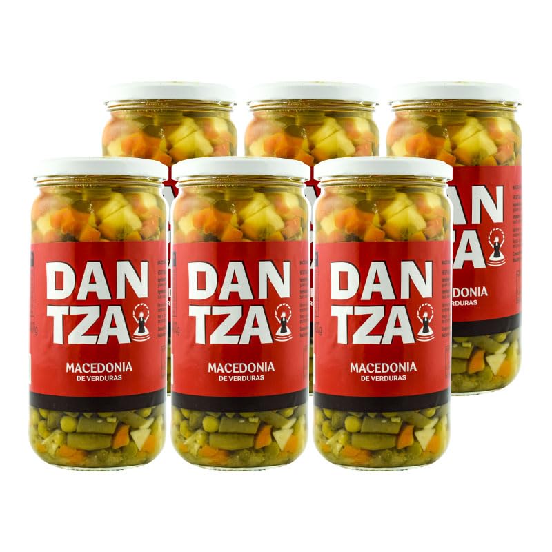 Conservas Dantza Macedonia de verduras de Navarra 660 g x 6 tarros