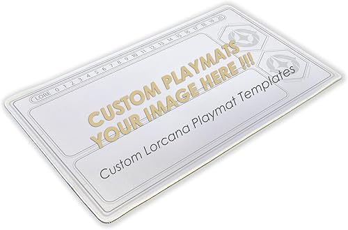 Lorcana Powerline TCG - Alfombra de juego antideslizante de 24 x 14 pulgadas, con bolsa de alfombrilla y borde cosido, sin zona de juego, GFA