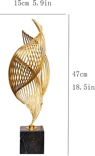 Miniatura 2 de Escultura china de la estatua del feng shui adornos de la caracola del metal del mármol, muebles creativos para el hogar, muebles modernos para el