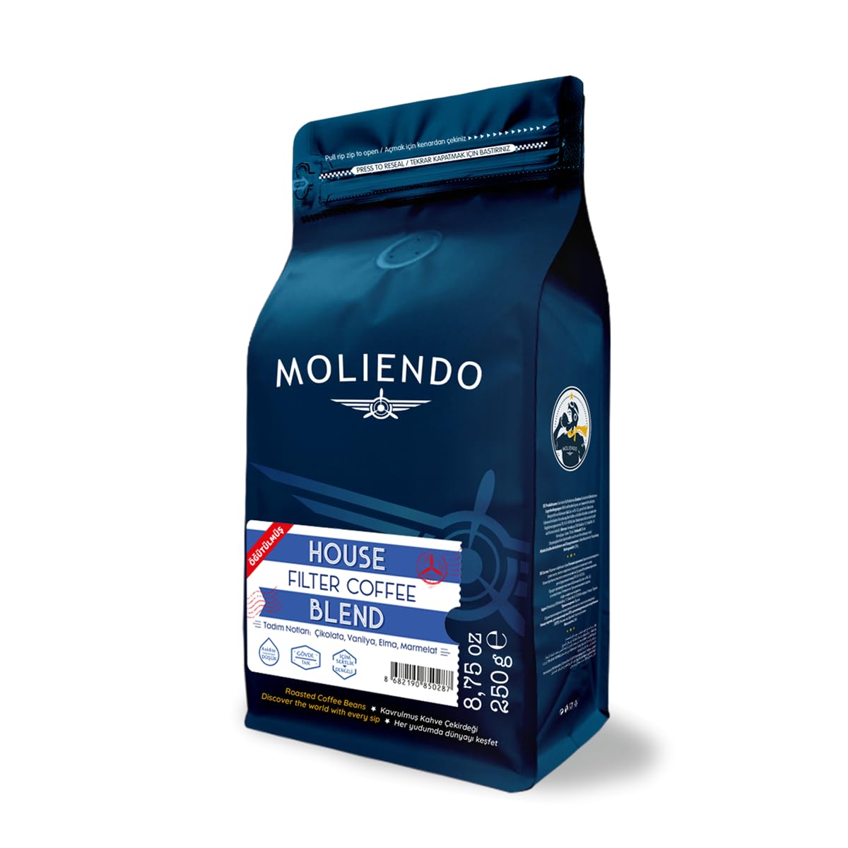 Moliendo Finest Coffee House Blend Filtre Kahve 250 g