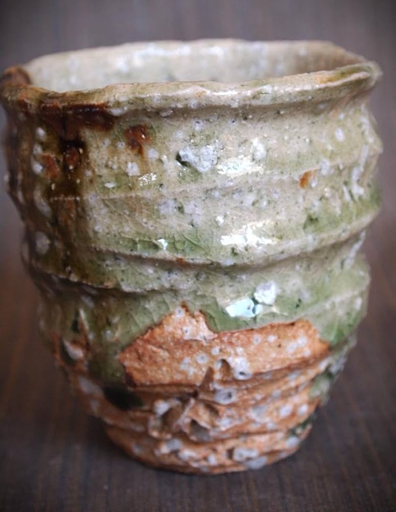 人気作家★村越琢磨【師：梅原武平】信楽白マグカップ Amazon | 人気作家村越琢磨師：梅原武平信楽窯変麦酒器フリー