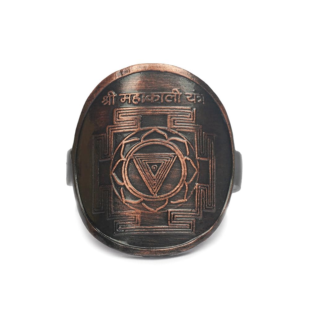 rudra centre Shree MahaKali Yantra Ring in copper-picture-21