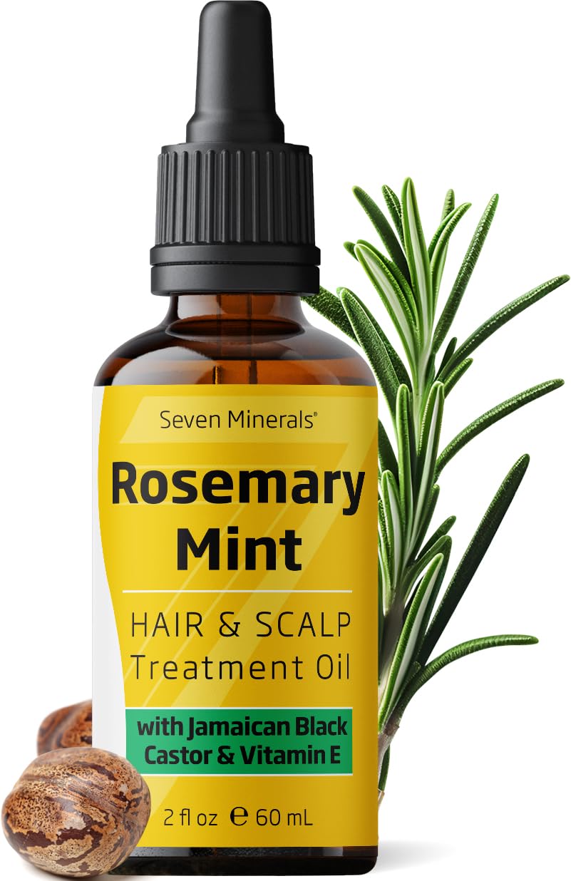 Seven Minerals, NEW Rosemary Oil for Hair Growth, Infused